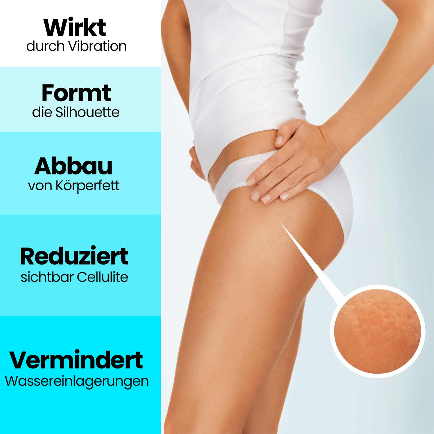 Ellugun - Anti Cellulite - Massagegerät - FIVEinONE 28W